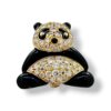 Authentic Van Cleef & Arpels 18K Yellow  Gold Diamond Panda Pendant